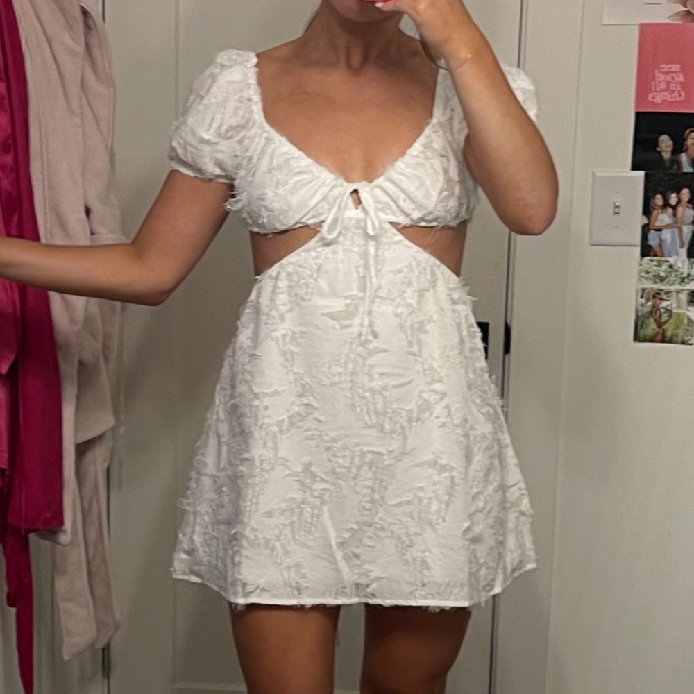 Princess Polly White Cut Out Dress